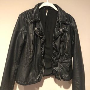 Free people leather jacket